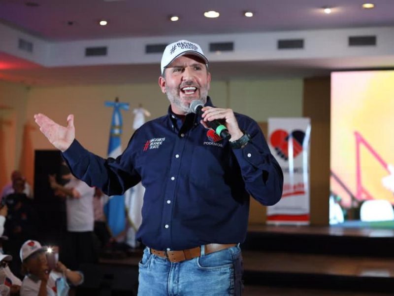 Arzú: “Romperemos el sistema y haremos grande a Guatemala”